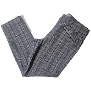 GAP Pants Womens 6 Gray Plaid Signature Skinny Ankle Stretch Trousers‎